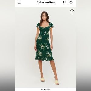 Reformation Rosie dress - dark green